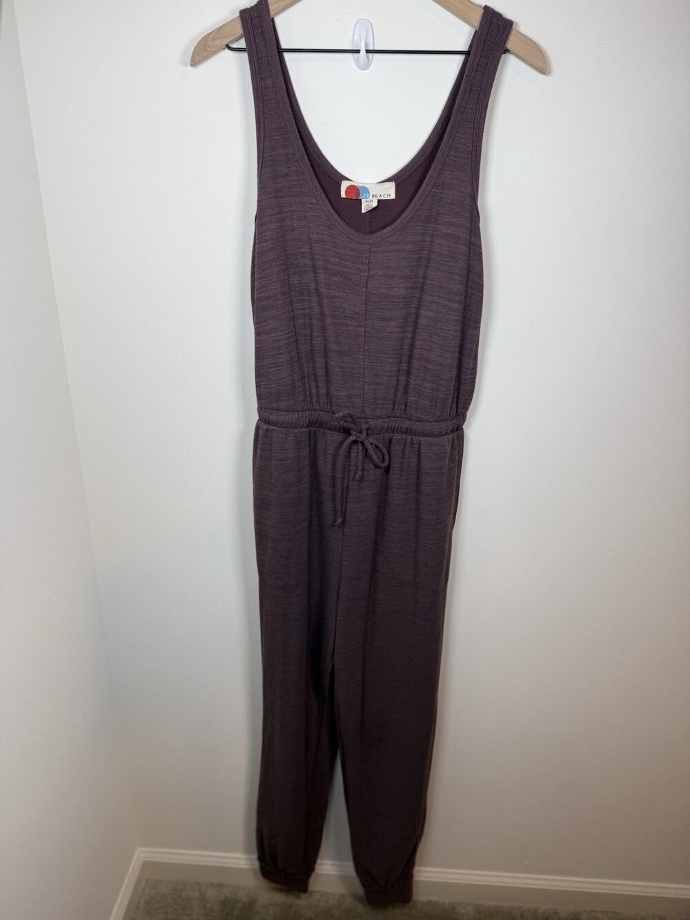 Free People FP Beach Romper Jumpsuit Women’s Medium Plum Boho Lagenlook Hippie